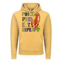 Vintage Mustard Pinch peel eat repeat crawfish Vintage Hoodie - HowdyJamesFarm