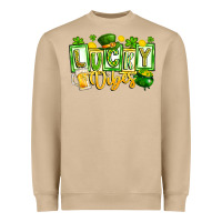 Mushroom Lucky Vibes Heavyweight Sweatshirt - CowhideDigitalArt