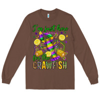 Chestnut ı'm just here for the crawfish olivia Long Sleeve Tee - OliviaCreatesArt