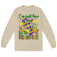 Mushroom ı'm just here for the crawfish olivia Long Sleeve Tee - OliviaCreatesArt