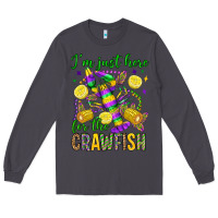 Smoke ı'm just here for the crawfish olivia Long Sleeve Tee - OliviaCreatesArt