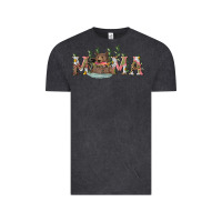 Vintage Black Mama with bear and daisy Vintage Tee - RanaPortraitStore