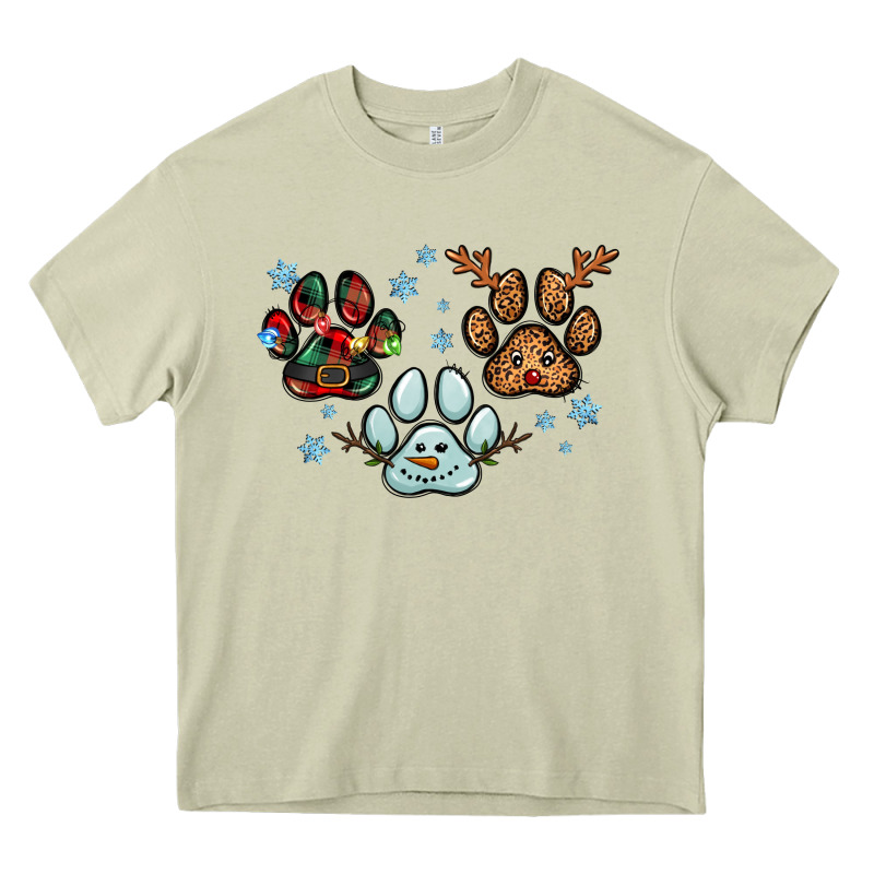 Christmas Paws Heavy Core Tee by RanaPortraitStore | Teevron