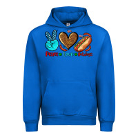 Cobalt peace love hotdogs Urban Hoodie - AdoDesignShop