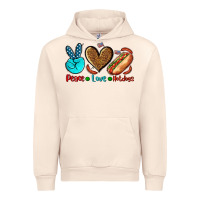 Sandshell peace love hotdogs Urban Hoodie - AdoDesignShop