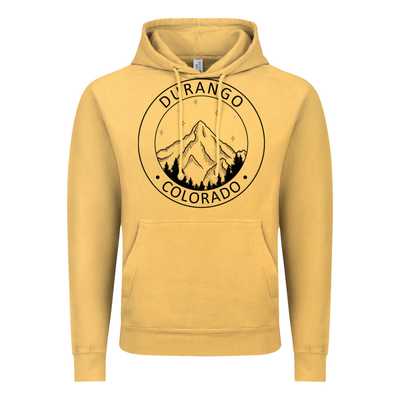 Durango Mountain City - Colorado State Souvenir Gift Vintage Hoodie by trangStudio | Teevron