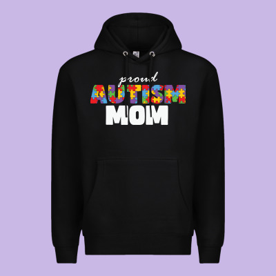 Lil Autism Mom Premium Hoodie Designed By Cowhidedigitalart