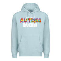 Blue Mist LIL Autism Mom Premium Hoodie - CowhideDigitalArt