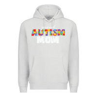 Dove Grey LIL Autism Mom Premium Hoodie - CowhideDigitalArt