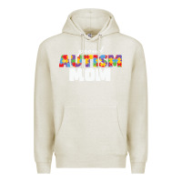 Oatmeal Heather LIL Autism Mom Premium Hoodie - CowhideDigitalArt