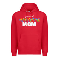 Red LIL Autism Mom Premium Hoodie - CowhideDigitalArt