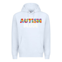 White LIL Autism Mom Premium Hoodie - CowhideDigitalArt