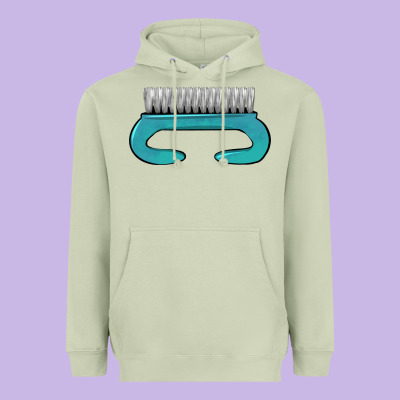 Nail Brush Heavyweight Hoodie Designed By Barkaloodesign
