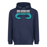 Navy nail brush Heavyweight Hoodie - BarkalooDesign