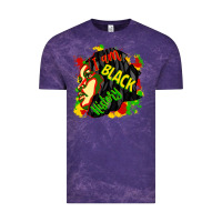 Cloud Purple i am black history Vintage Tee - CowGirlArtShop