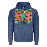 Vintage Denim Mom sunflower glitter Vintage Hoodie - CowGirlArtShop