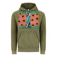 Vintage Olive Mom sunflower glitter Vintage Hoodie - CowGirlArtShop