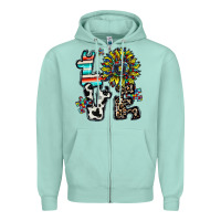 Seafoam love autism Zipper Hoodie - CowhideDigitalArt