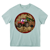 Arona Christmas Tractor Heavy Core Tee - RanaPortraitStore