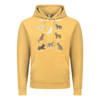 Vintage Mustard Wolves Of The World Educational Wolf Gift Vintage Hoodie - trangStudio