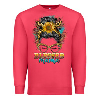 Cardinal blessed mama messy bun Premium Sweatshirt - BarkalooDesign