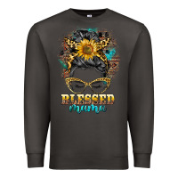 Smoke blessed mama messy bun Premium Sweatshirt - BarkalooDesign