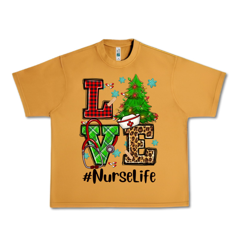 Love Nurse Life Christmas Urban Heavy Tee by CowGirlArtShop | Teevron