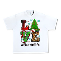 White love nurse life christmas Urban Heavy Tee - CowGirlArtShop