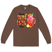 Chestnut sweet summer time waterolor Long Sleeve Tee - CowCowDesign