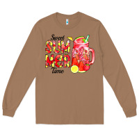 Toasted Coconut sweet summer time waterolor Long Sleeve Tee - CowCowDesign
