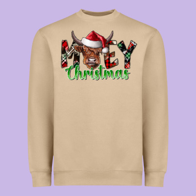 Moey Christmas Heavyweight Sweatshirt Designed By Cowhidedigitalart