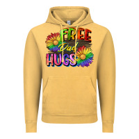 Vintage Mustard Free dad hugs Vintage Hoodie - CowGirlArtShop