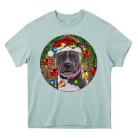 Arona Christmas Pitbull Heavy Core Tee - RanaPortraitStore
