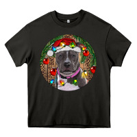 Asphalt Christmas Pitbull Heavy Core Tee - RanaPortraitStore