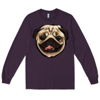 Plum pug Long Sleeve Tee - Jasminsmagicworld