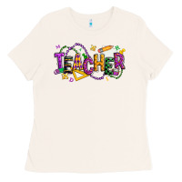 Bone mardi gras teacher Ladies Tee - texasbilliewilder