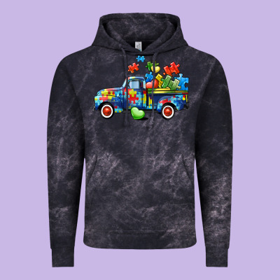 Autism Truck Vintage Hoodie Designed By Cowgirlartshop