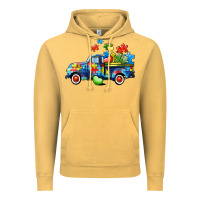 Vintage Mustard Autism truck Vintage Hoodie - CowGirlArtShop