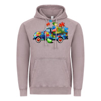 Vintage Zinc Autism truck Vintage Hoodie - CowGirlArtShop