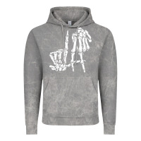 Cloud Rock la hand sign lazy diy halloween costume skeleton los angeles pullover Vintage Hoodie - trangStudio