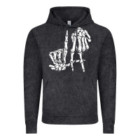 Vintage Black la hand sign lazy diy halloween costume skeleton los angeles pullover Vintage Hoodie - trangStudio