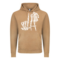 Vintage Camel la hand sign lazy diy halloween costume skeleton los angeles pullover Vintage Hoodie - trangStudio