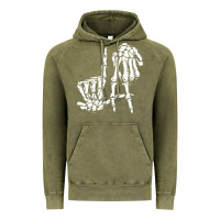 Vintage Olive la hand sign lazy diy halloween costume skeleton los angeles pullover Vintage Hoodie - trangStudio