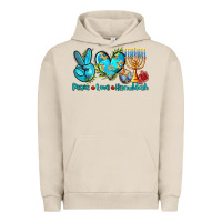 Pigment French Oak peace love hanukkah Urban Hoodie - AdoDesignShop