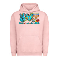 Pigment Salmon peace love hanukkah Urban Hoodie - AdoDesignShop