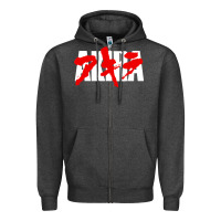 Charcoal Heather Animal Akira Anime Manga Kurosawa Gift For Christmas Zipper Hoodie - trangStudio
