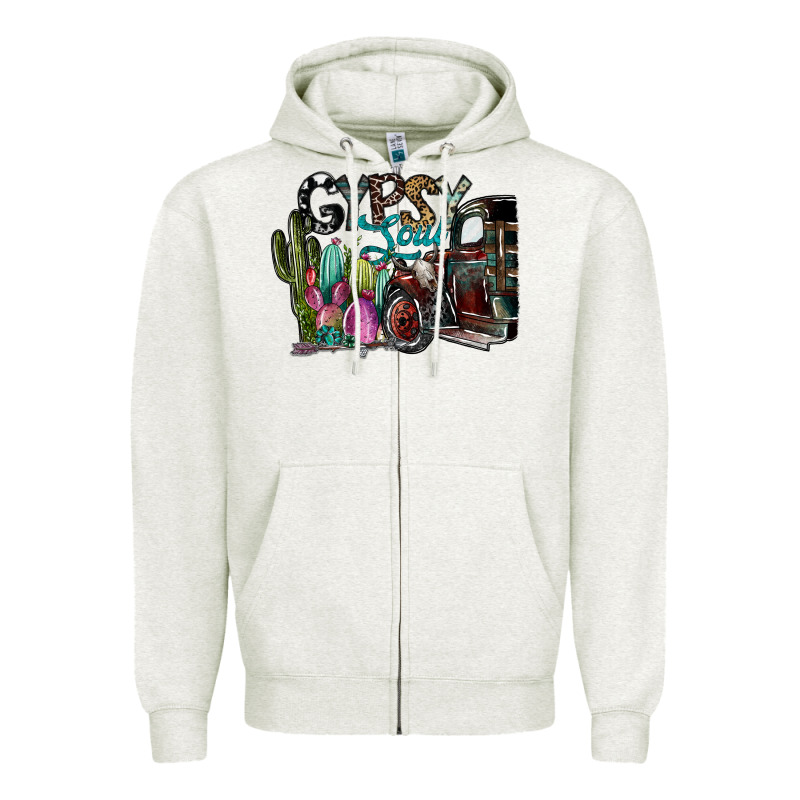 Gypsy Soul Zipper Hoodie by SublimationCraftShop | Teevron
