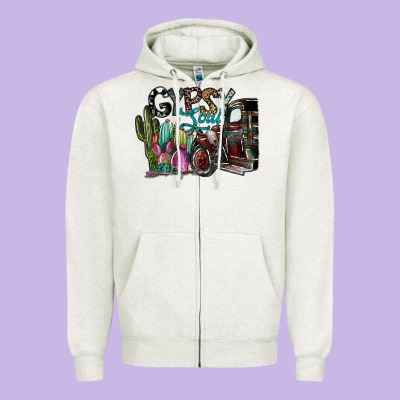 Gypsy Soul Zipper Hoodie Designed By Sublimationcraftshop