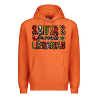 Carrot santa's favorite librarian Premium Hoodie - Jasminsmagicworld