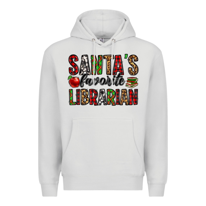 Santa's Favorite Librarian Premium Hoodie by Jasminsmagicworld | Teevron